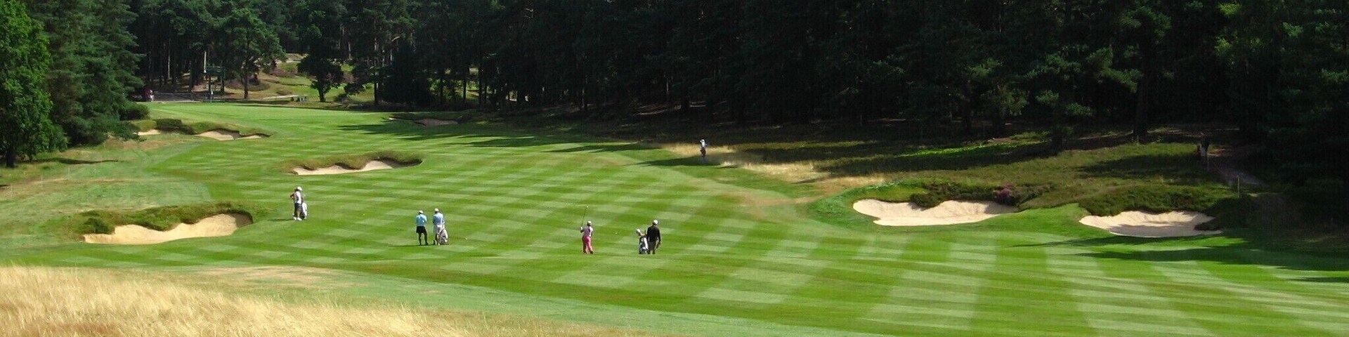 Fairway of the 10th hole as seen towards the green. 2008 WBO at Sunningdale, practice round.