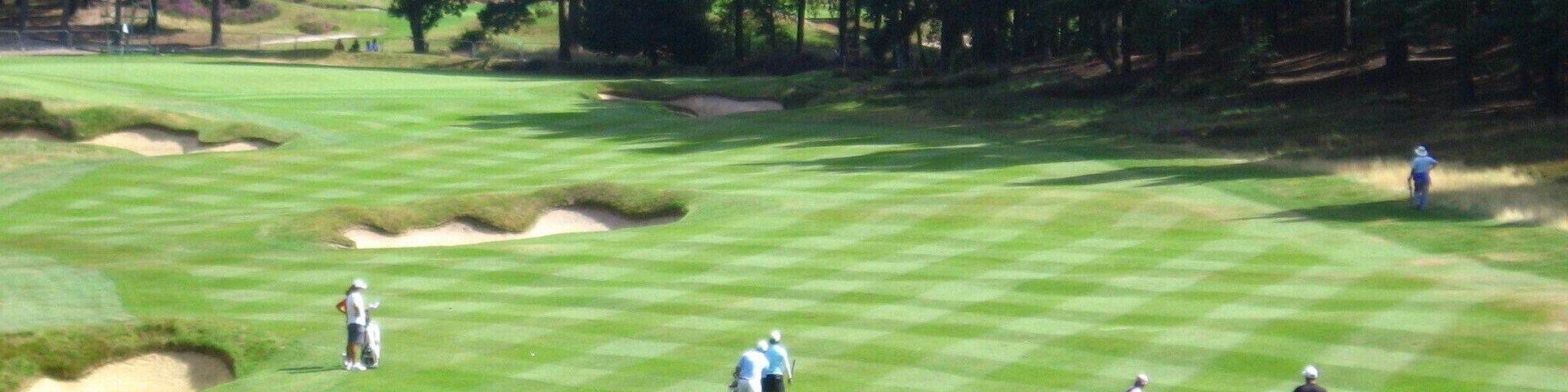Fairway of the 10th hole as seen towards the green. 2008 WBO at Sunningdale, practice round.