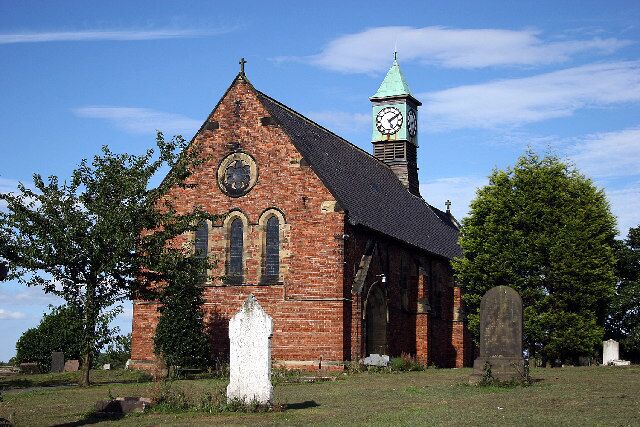 St Paul's parish church, Commercial Street, Trimdon Colliery, County Durham, seen from the southwest