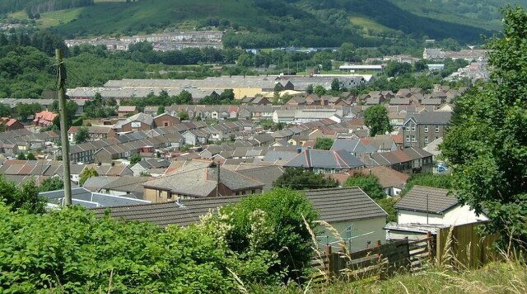 Pentre looking towards Treorchi This is the beautiful view from Catherine Street across Pentre towards Treorchi
