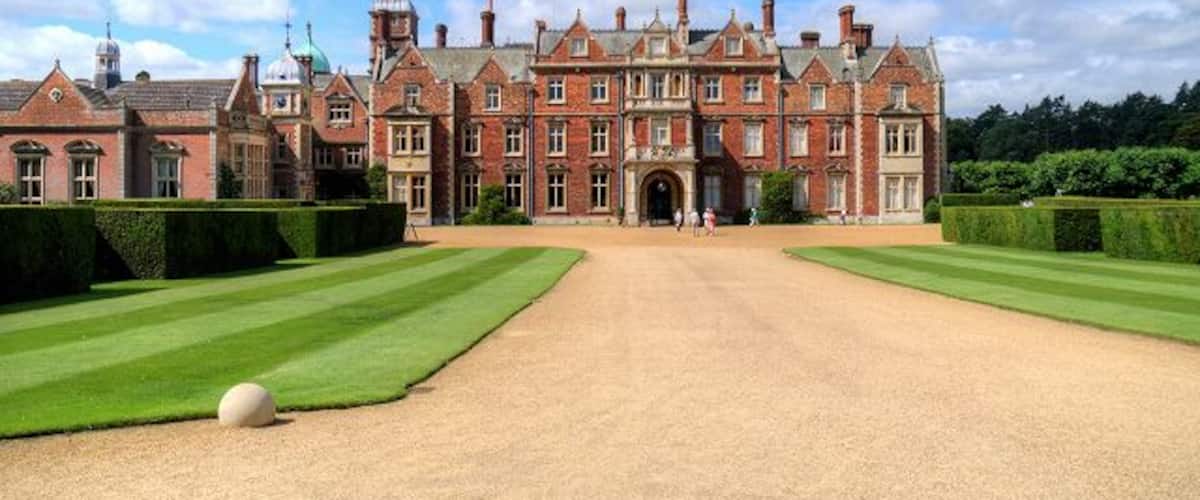 The East frontage of Sandringham House, Norfolk, England