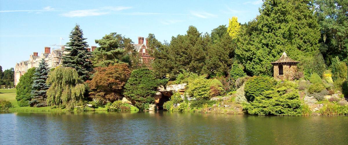 Upper Lake and The Nest at Sandringham House, Norfolk