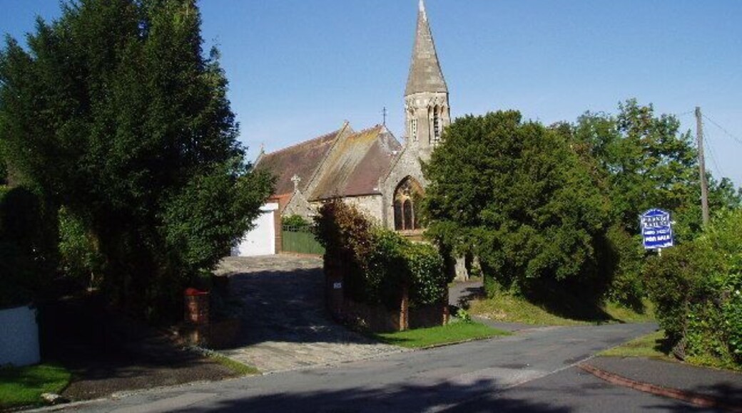 All Saints' parish church, Church Road, Kenley, south London (formerly Surrey), seen from the southeast