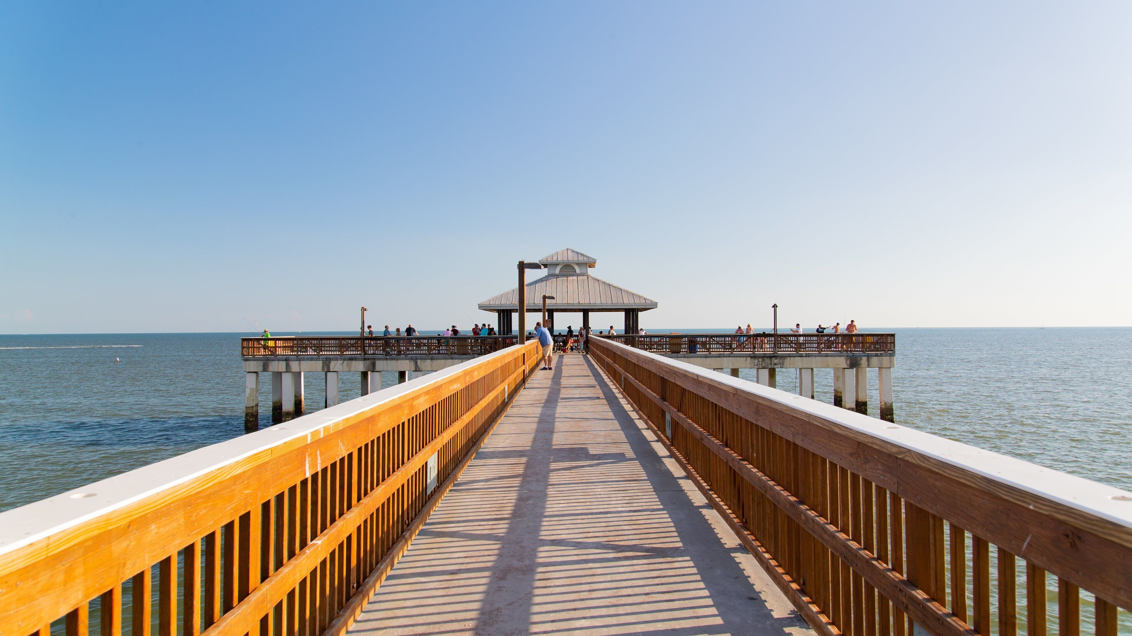 Fishing Pier Fort Myers Beach which includes general coastal views
