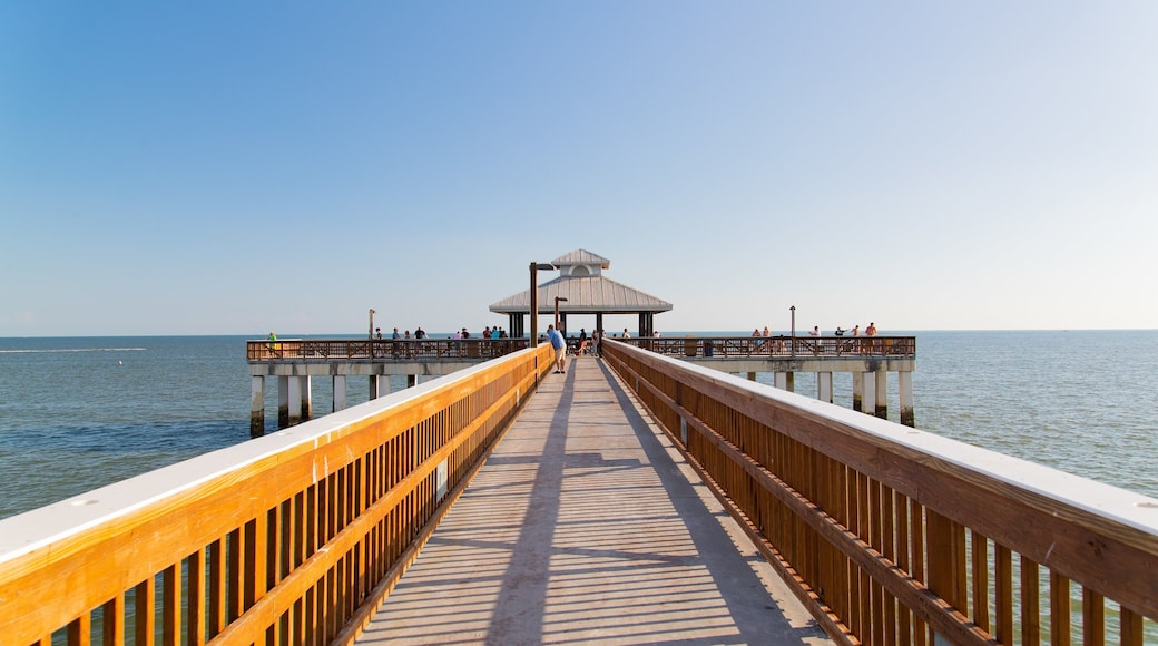 Fishing Pier Fort Myers Beach which includes general coastal views