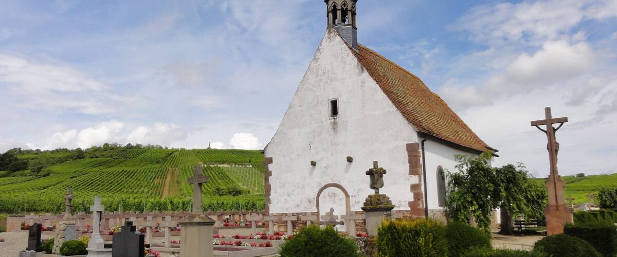Alsace, Bas-Rhin, Wolxheim, Chapelle Saint-Denis.