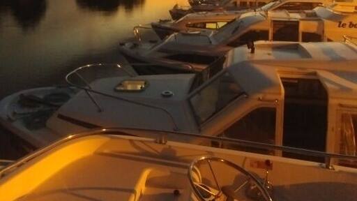 Sunset in the marina