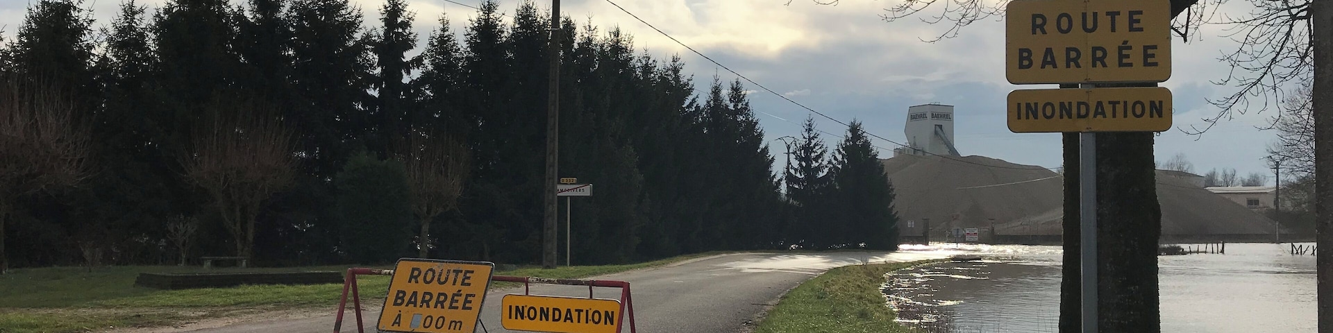 Image de Champdivers (Jura) en janvier 2018.