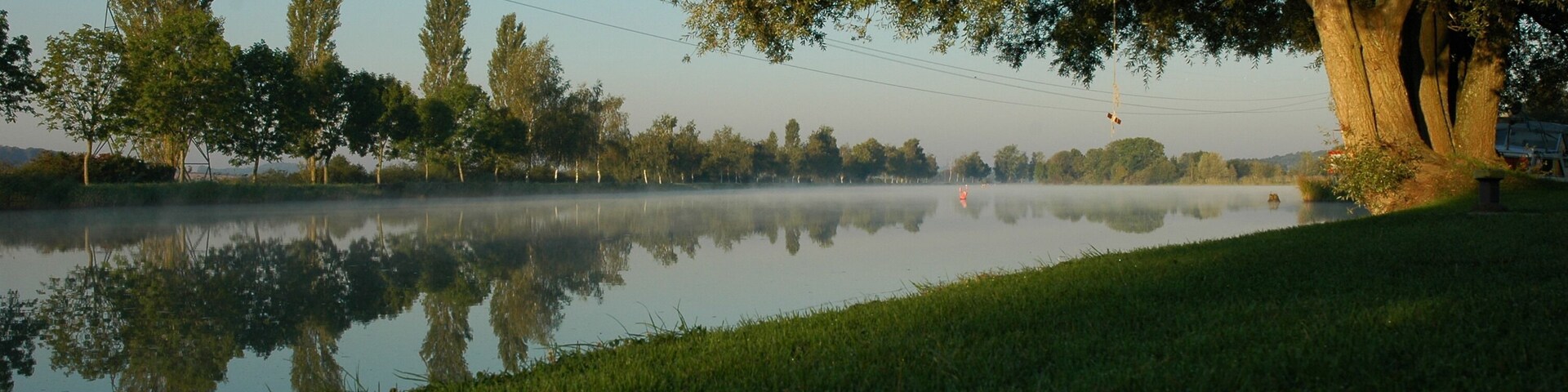 Morgenstimmung am Rhein-Marne-Kanal bei Parroy, Meurthe-et-Moselle
