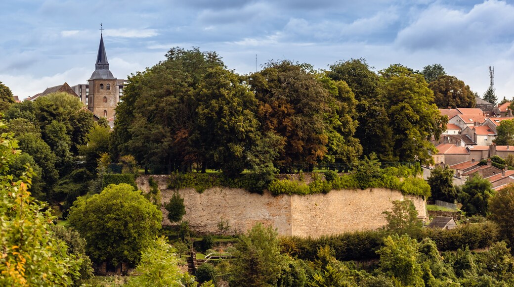 Val de Briey, Meurthe-et-Moselle, panoramic view of the ramparts and the city