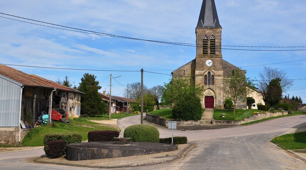 Center of Brizeaux (Canton Seuil-d'Argonne, Meuse department, Lorraine region, France).