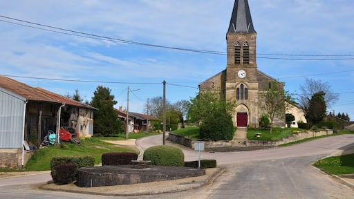 Center of Brizeaux (Canton Seuil-d'Argonne, Meuse department, Lorraine region, France).
