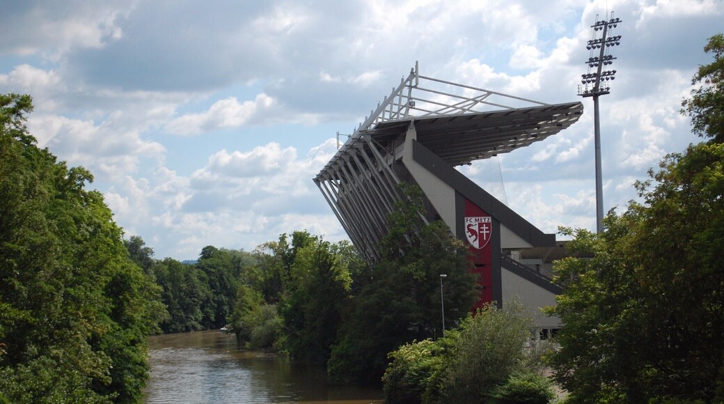 Stade Saint-Symphorien is home to FC Metz, who play in the French Ligue 1.
Great looking football stadium with four separate stands, and a 26k capacity. Easily walkable from the centre.
