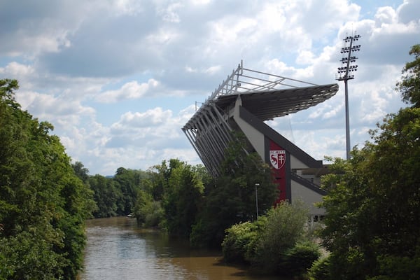 Stade Saint-Symphorien is home to FC Metz, who play in the French Ligue 1.
Great looking football stadium with four separate stands, and a 26k capacity. Easily walkable from the centre.