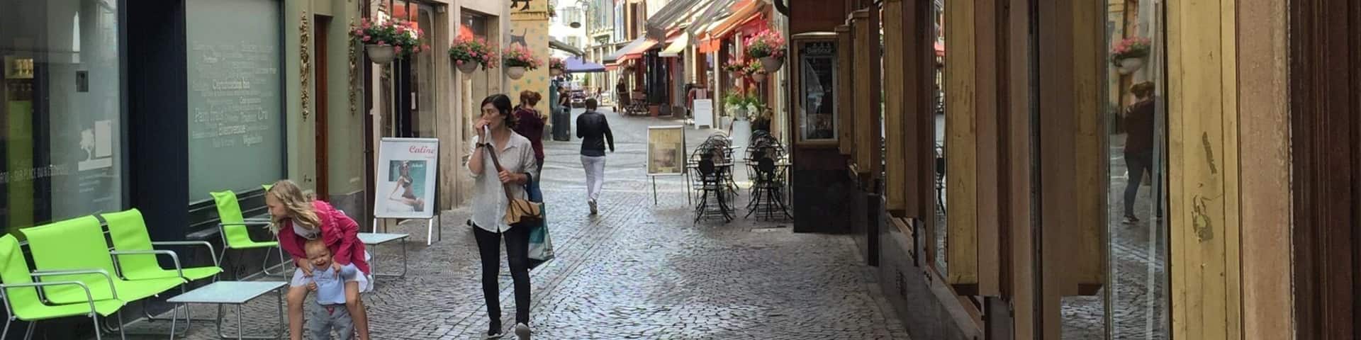 Quaint street in Vivey France
