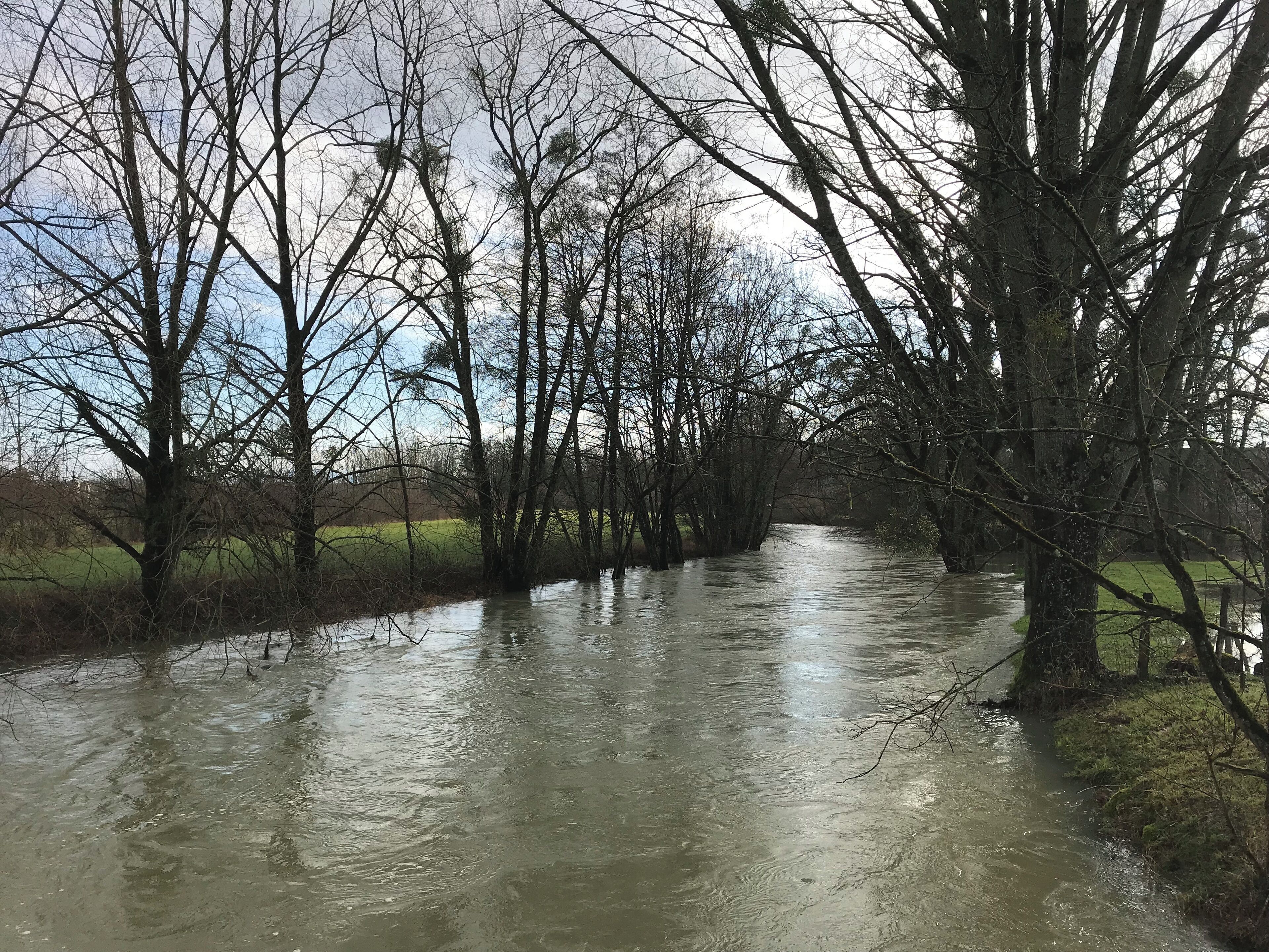 Image de Vaudrey (Jura) le 6 janvier 2018.