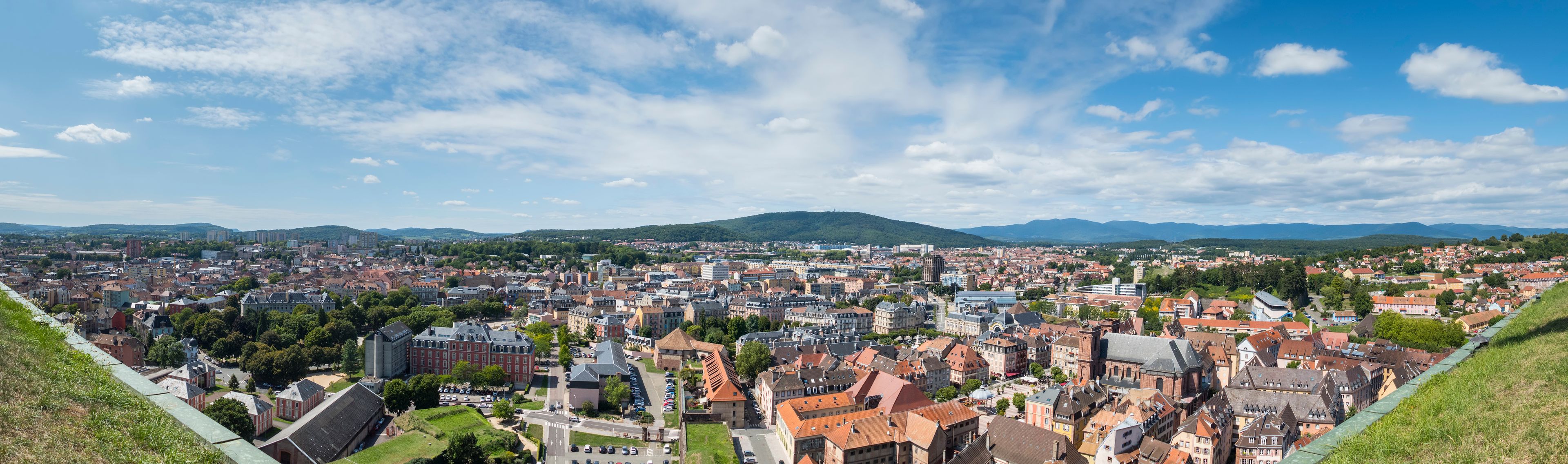 panoramic view to Belfort France