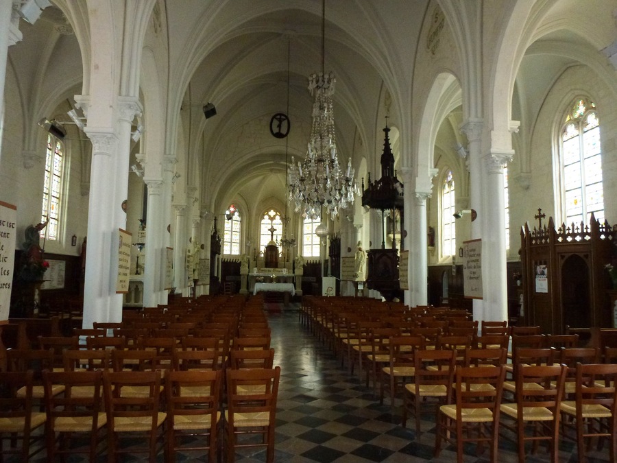 Thérouanne (Pas-de-Calais, Fr) église Saint-Martin, intérieur