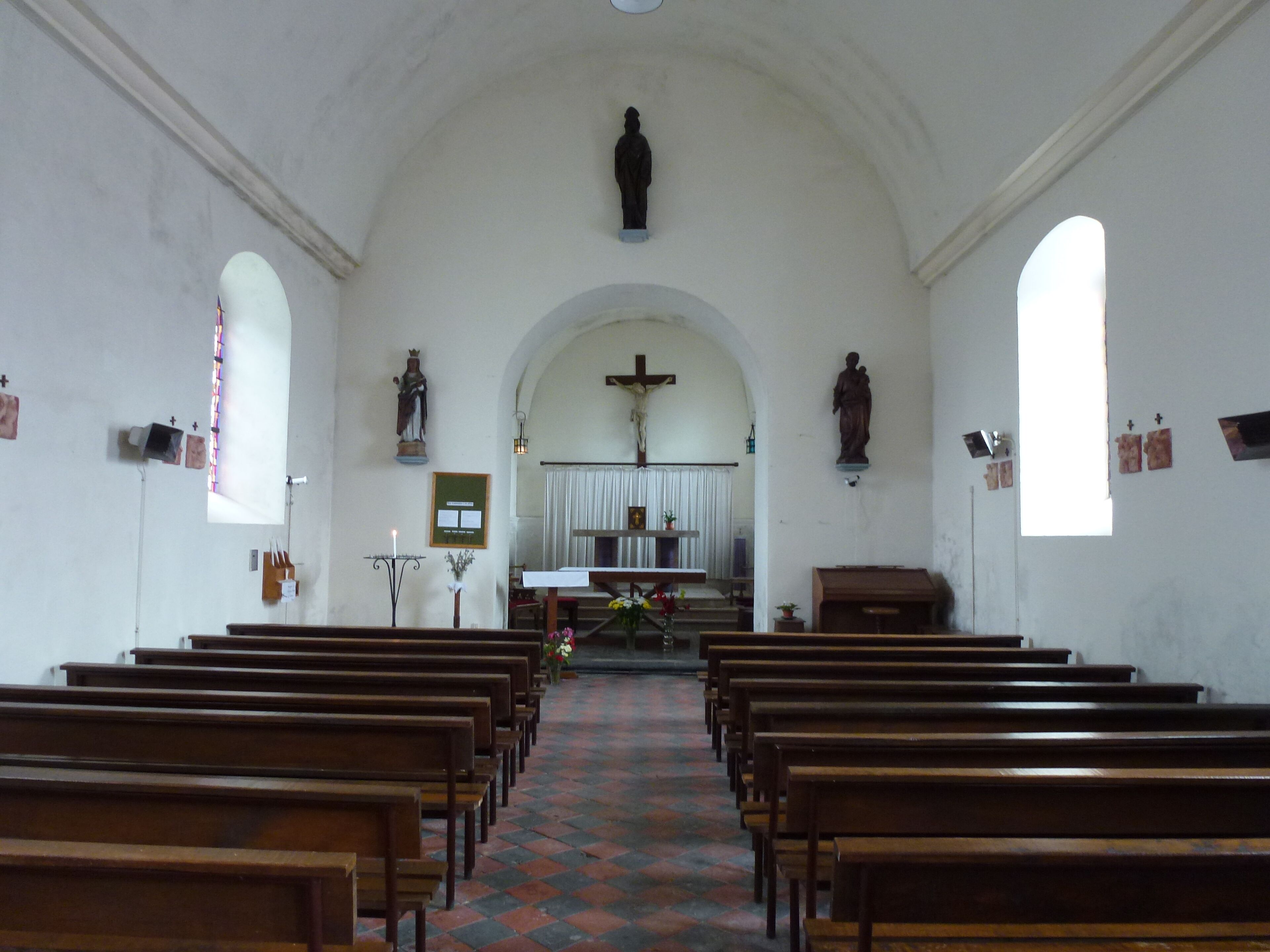 Remilly-Wirquin (Pas-de-Calais, Fr) église Saint-Omer intérieur
