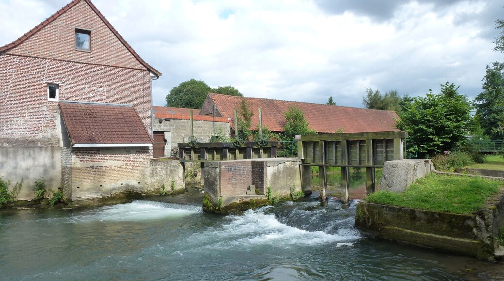 Remilly-Wirquin (Pas-de-Calais, Fr) moulin sur l'Aa