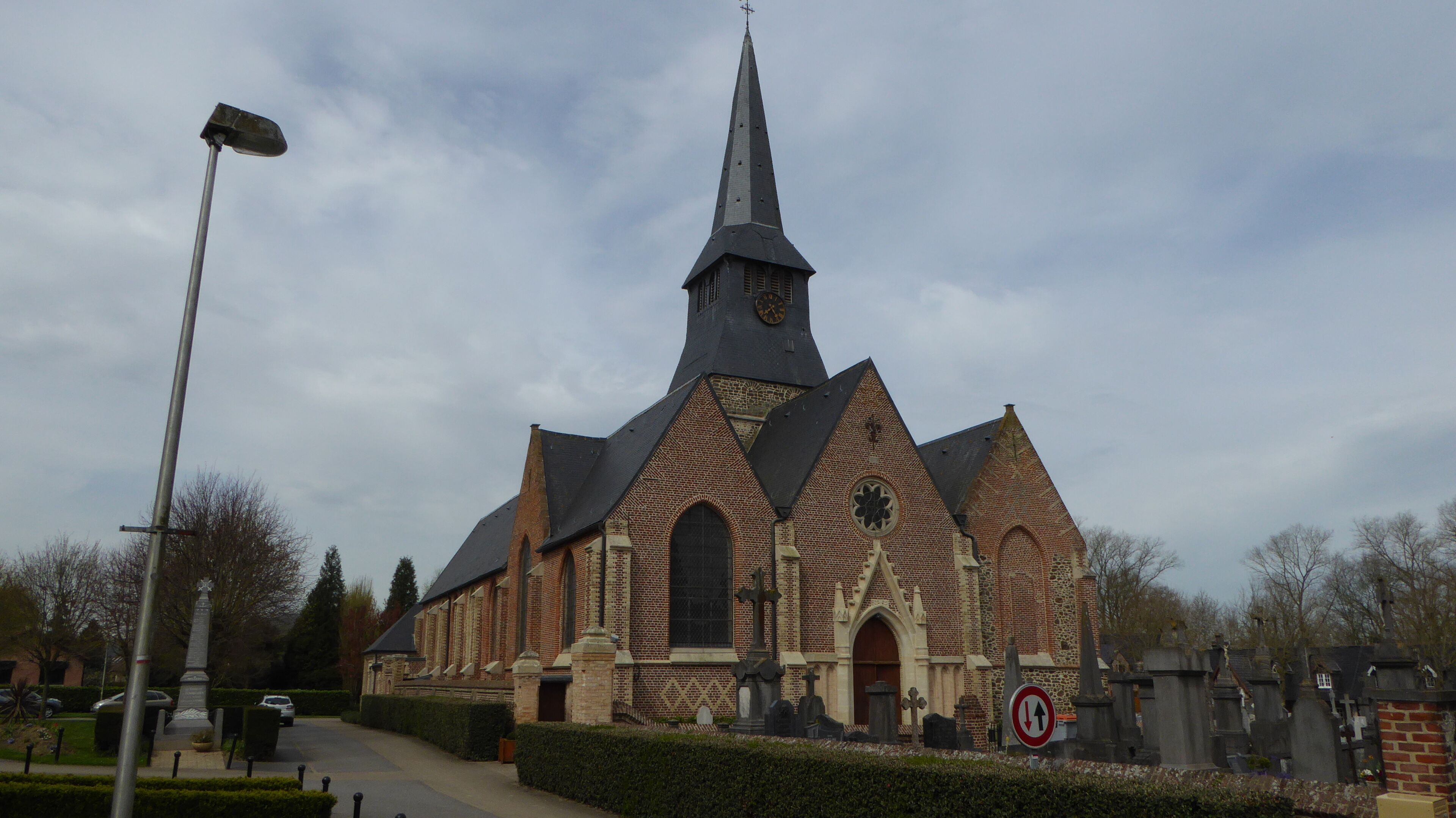 L'église Saint-Martin Terdeghem Pays des Moulins de Flandre, Nord, France