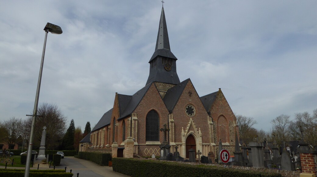 L'église Saint-Martin Terdeghem Pays des Moulins de Flandre, Nord, France