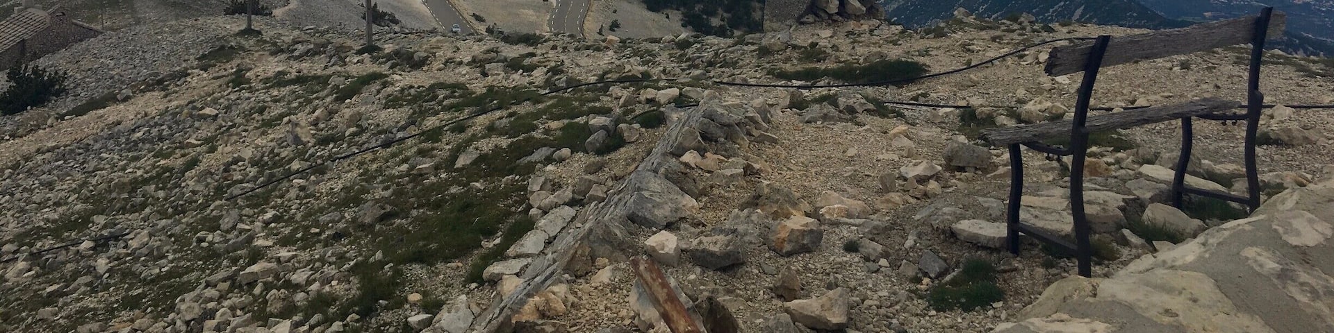 Located in Provence, Mont Ventoux is one of the most famous climbs used in the Tour de France. With a summit at 1911m above sea level it also offers an epic challenge to any cyclist. There are three routes to the top: from Bedoin, from Sault or from Malaucene.
The famous 'moonscape' opens out approximately 6km from the summit, the wind and lack of protection making for some tough riding conditions . Although a summit selfie is obligatory after such an epic achievement, this view gives a distinct sense of how far you've come. The wagon selling cookies and treats at the height of the season is an added bonus!