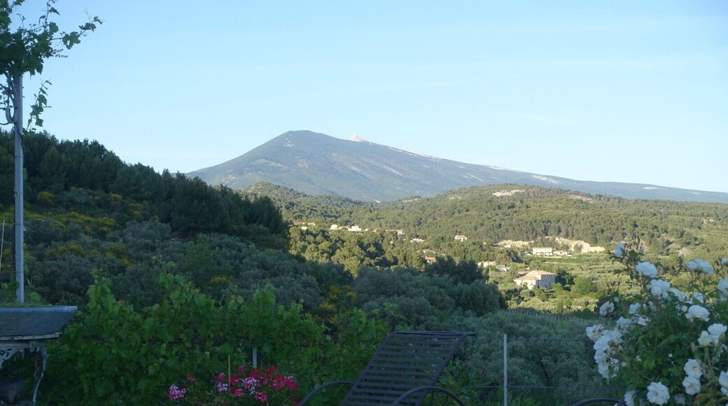 View of Mont Ventoux from our terrace looking West