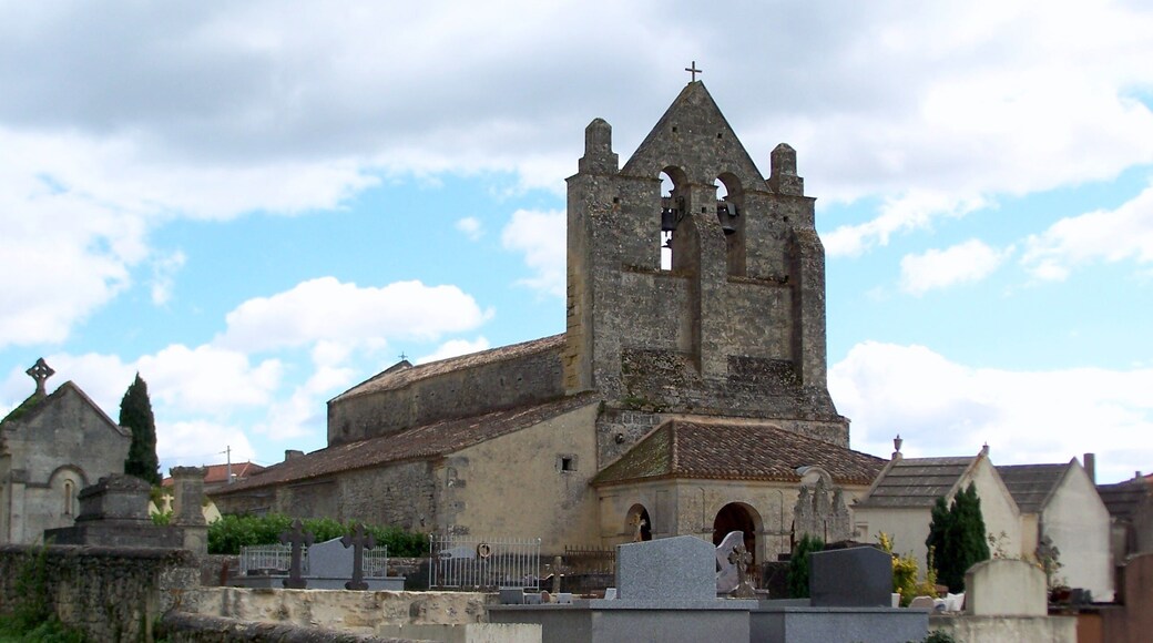 Saint Martin church of Lugasson (Gironde, France)
