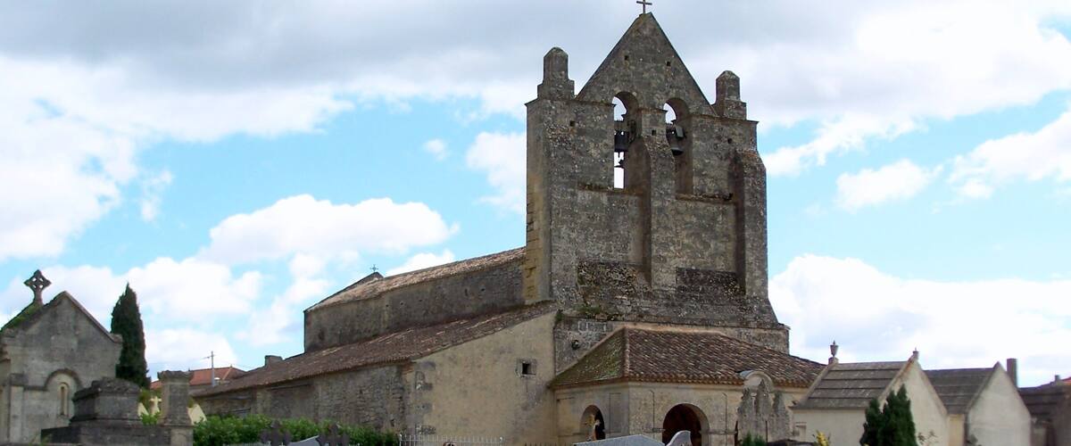 Saint Martin church of Lugasson (Gironde, France)