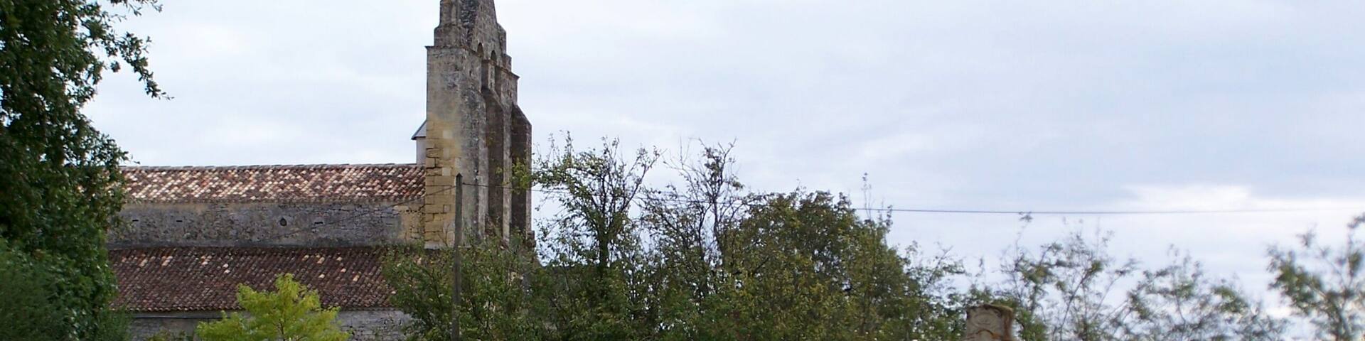 Celtic cross in Lugasson (Gironde, France)