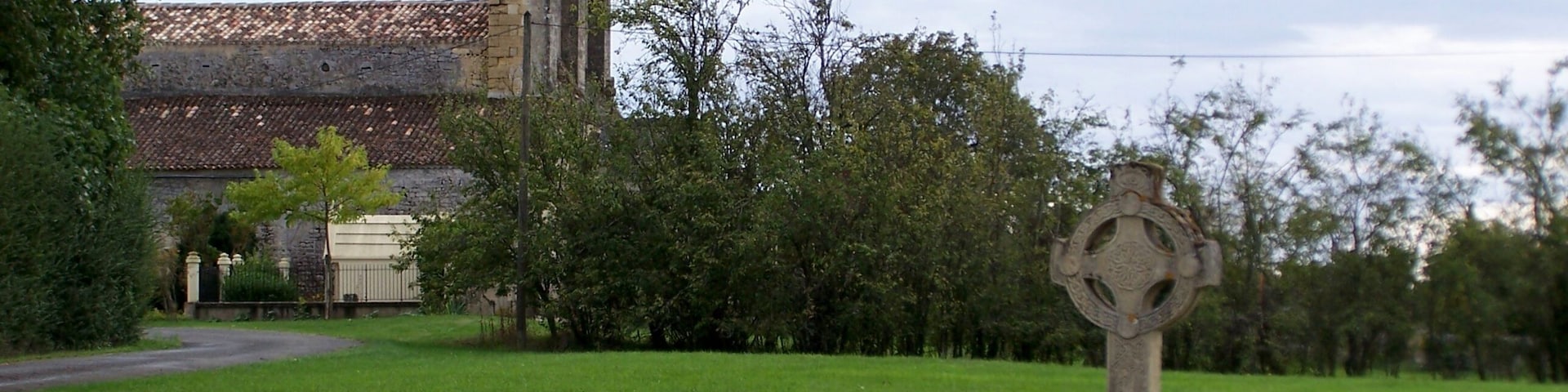 Celtic cross in Lugasson (Gironde, France)