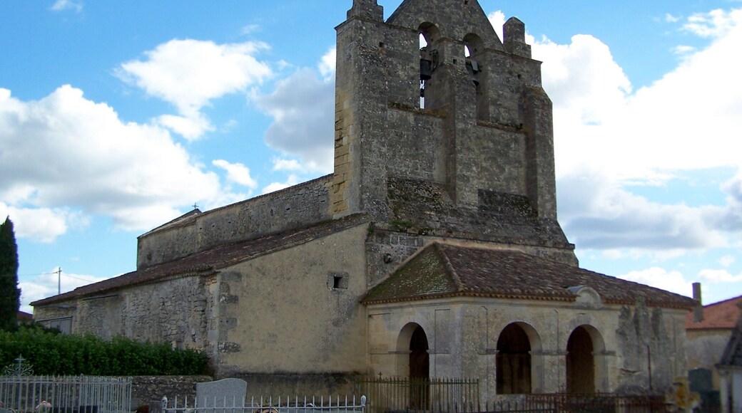 Saint Martin church of Lugasson (Gironde, France)