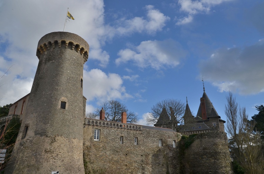 Château de Gilles de Rais, dit Barbe Bleue, à Pornic, 44, France