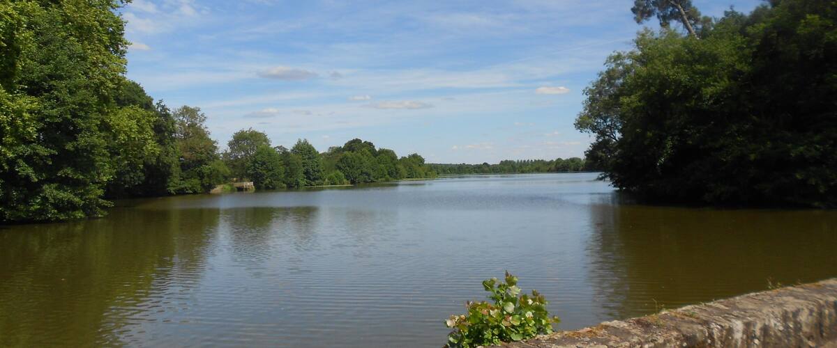 Étang de la Hunaudière, lieu de pêche et de détente.