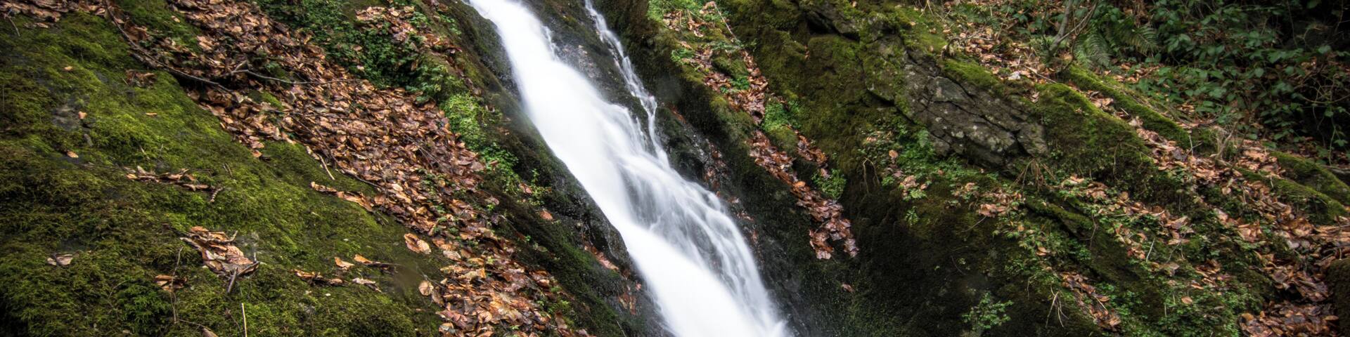 Water exit of the barrage du Gouffre d'Enfer dam, Saint-Étienne, France.