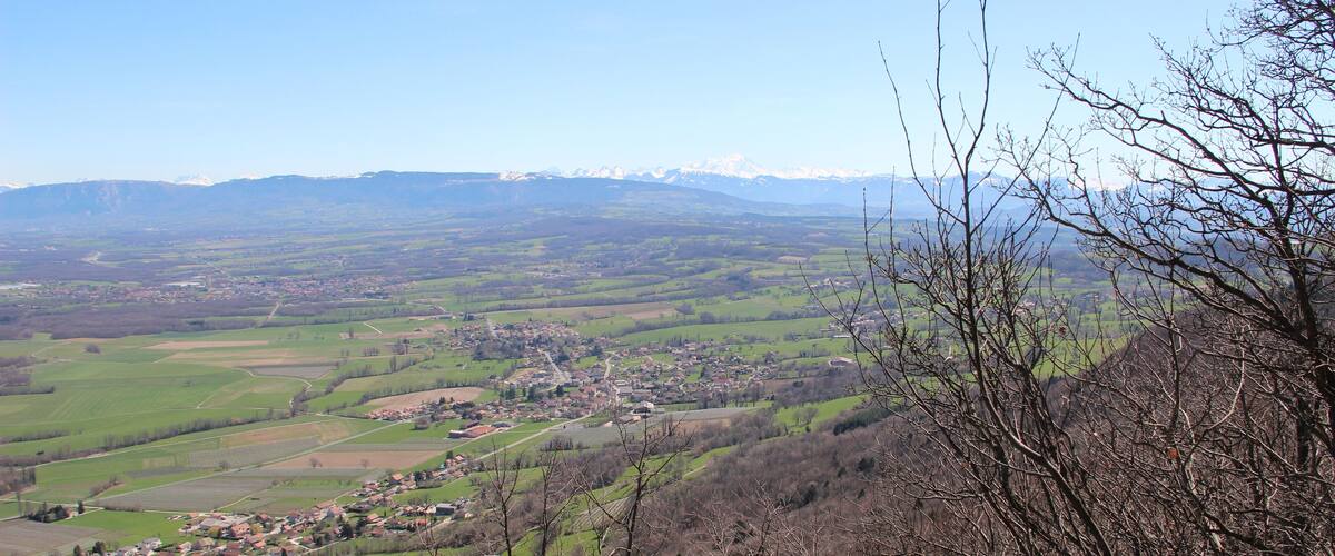 View onto the Bassin Lemanique from the Vuache