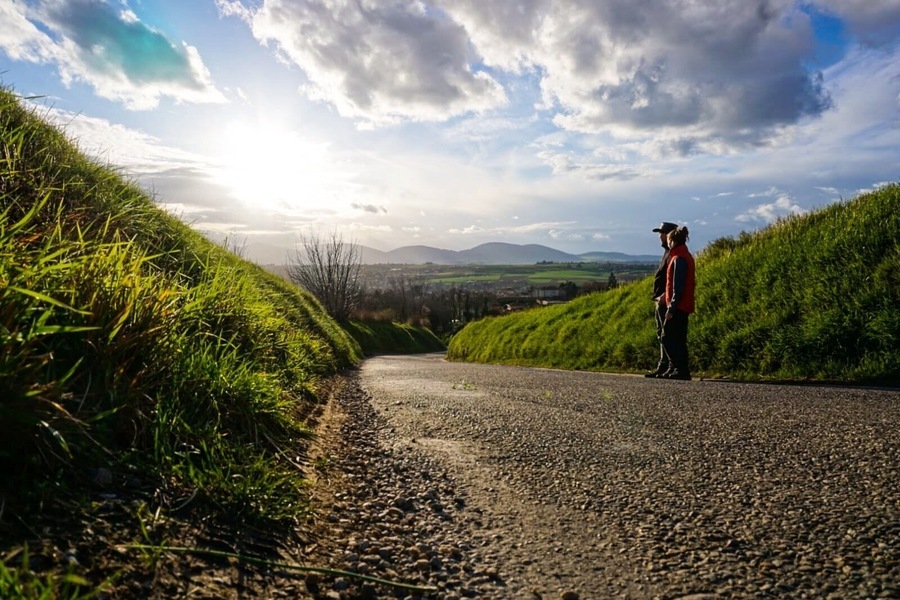 Walking on the road!!