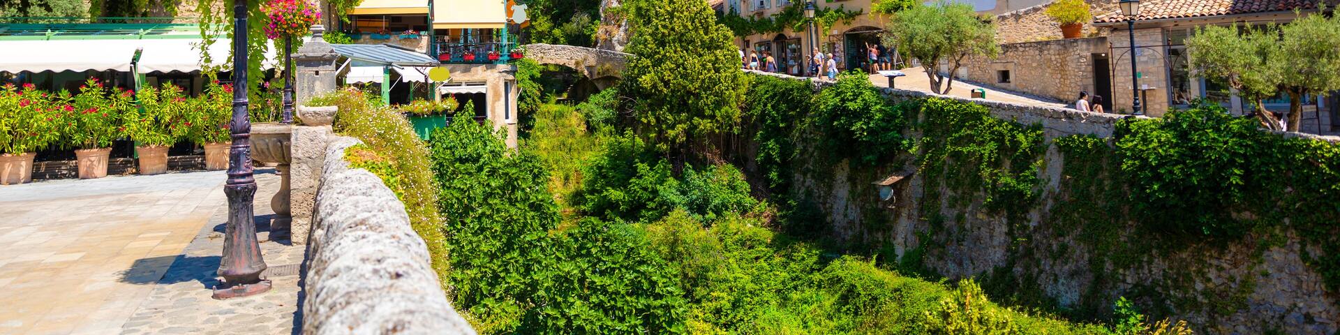 The Village of Moustiers-Sainte-Marie, Provence, Southern France