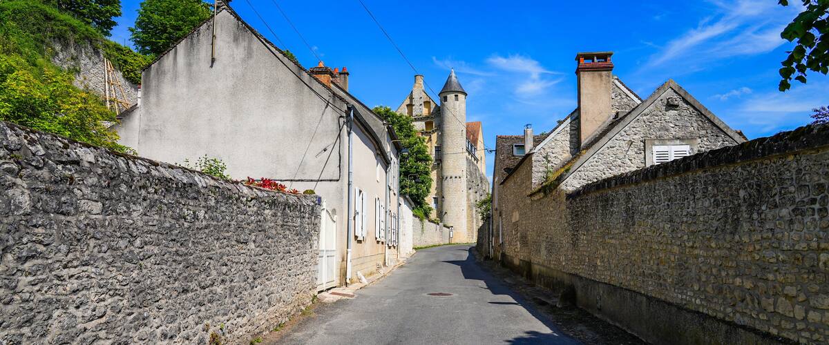 Royal Abbey of Saint-Séverin in Château-Landon, a rural village of the Gâtinais in the French department of Seine-et-Marne, Paris Region, France