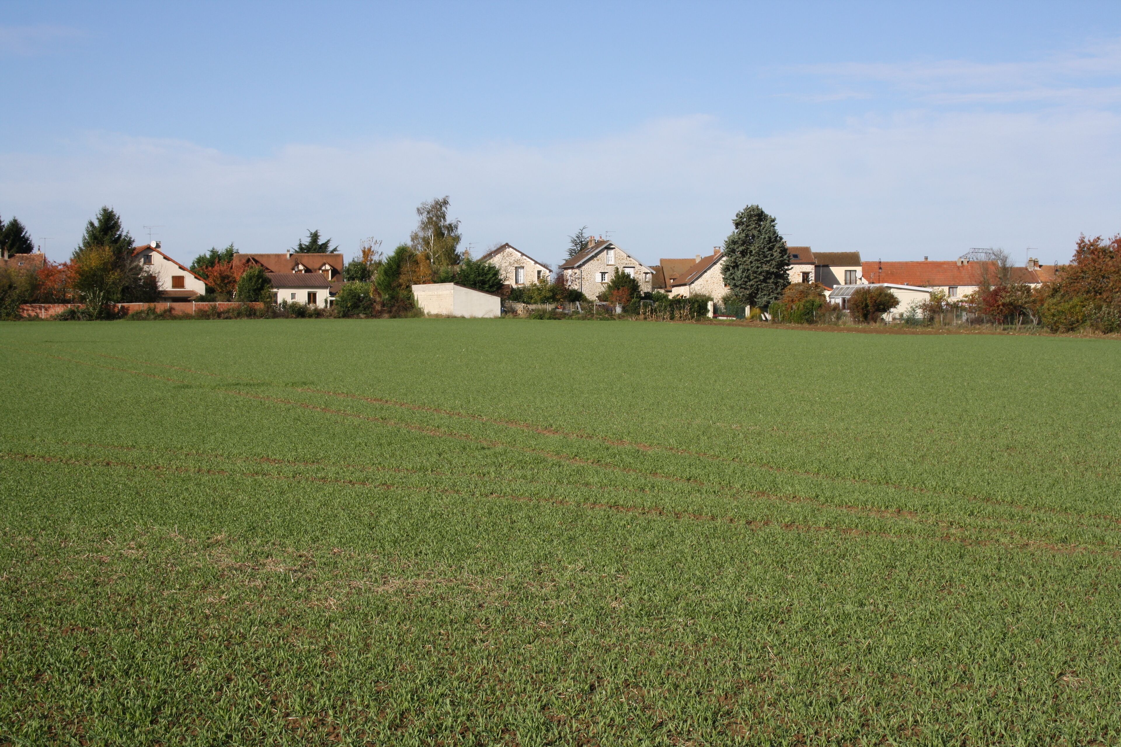 View of the village of Saint-Jean-de-Beauregard, France.