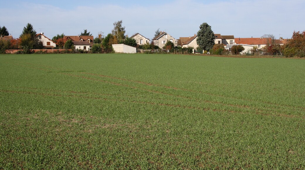 View of the village of Saint-Jean-de-Beauregard, France.