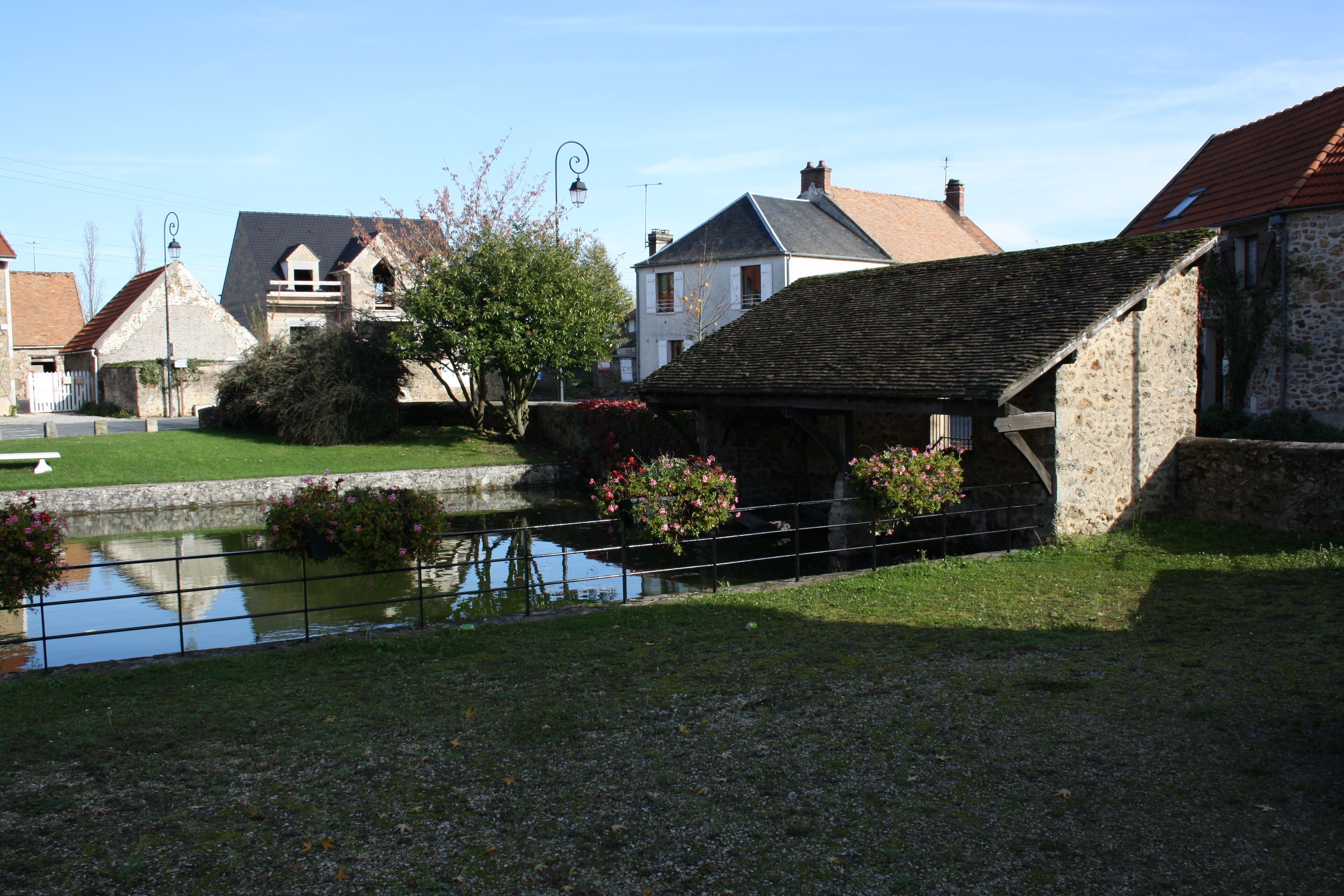 View of the village of Saint-Jean-de-Beauregard, France.