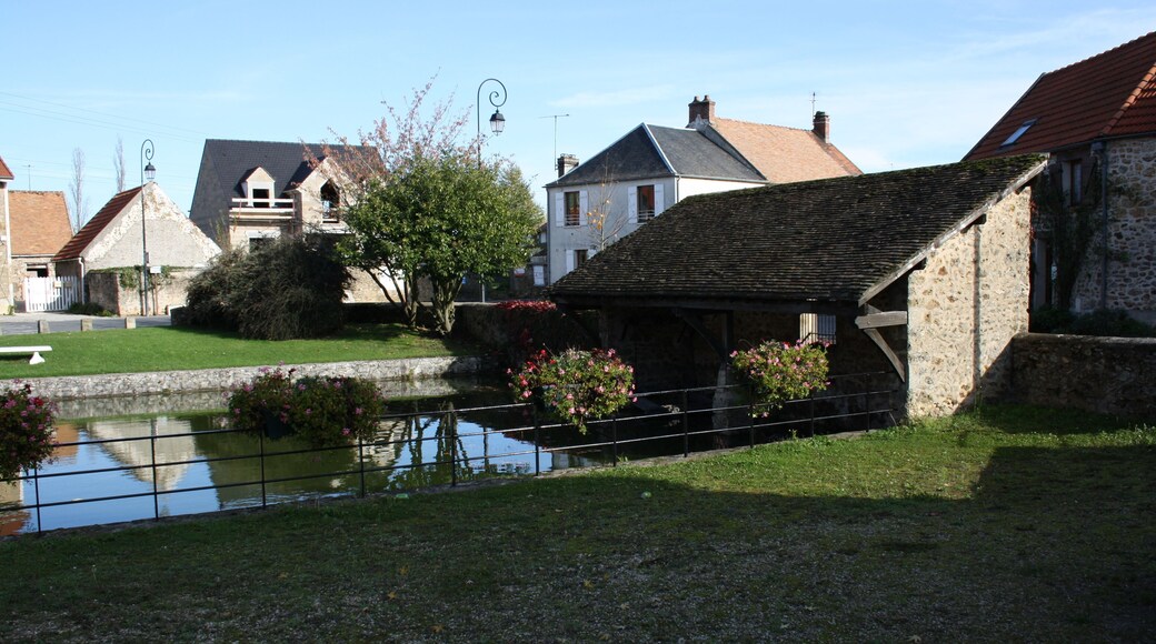 View of the village of Saint-Jean-de-Beauregard, France.