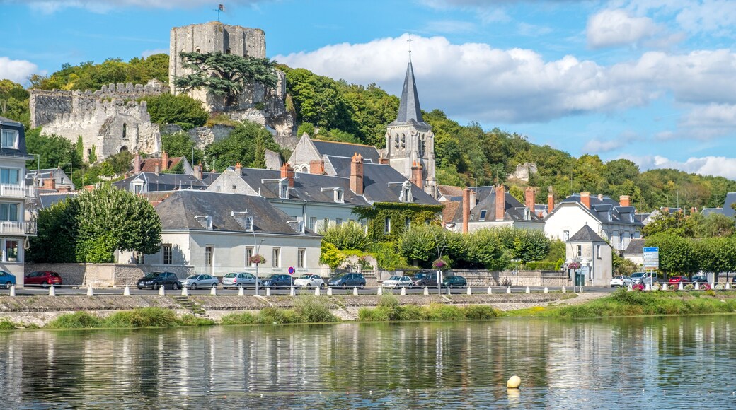 Montrichard Castle and city in Touraine region along Cher river, France