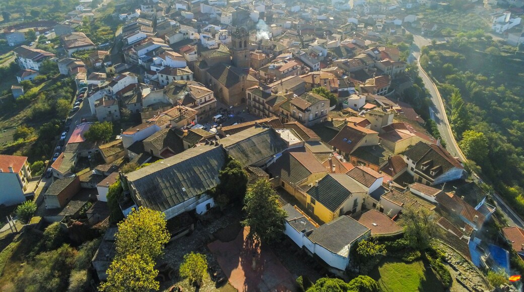 Zamora. Aerial view in Fermoselle. Spain. Drone photo
