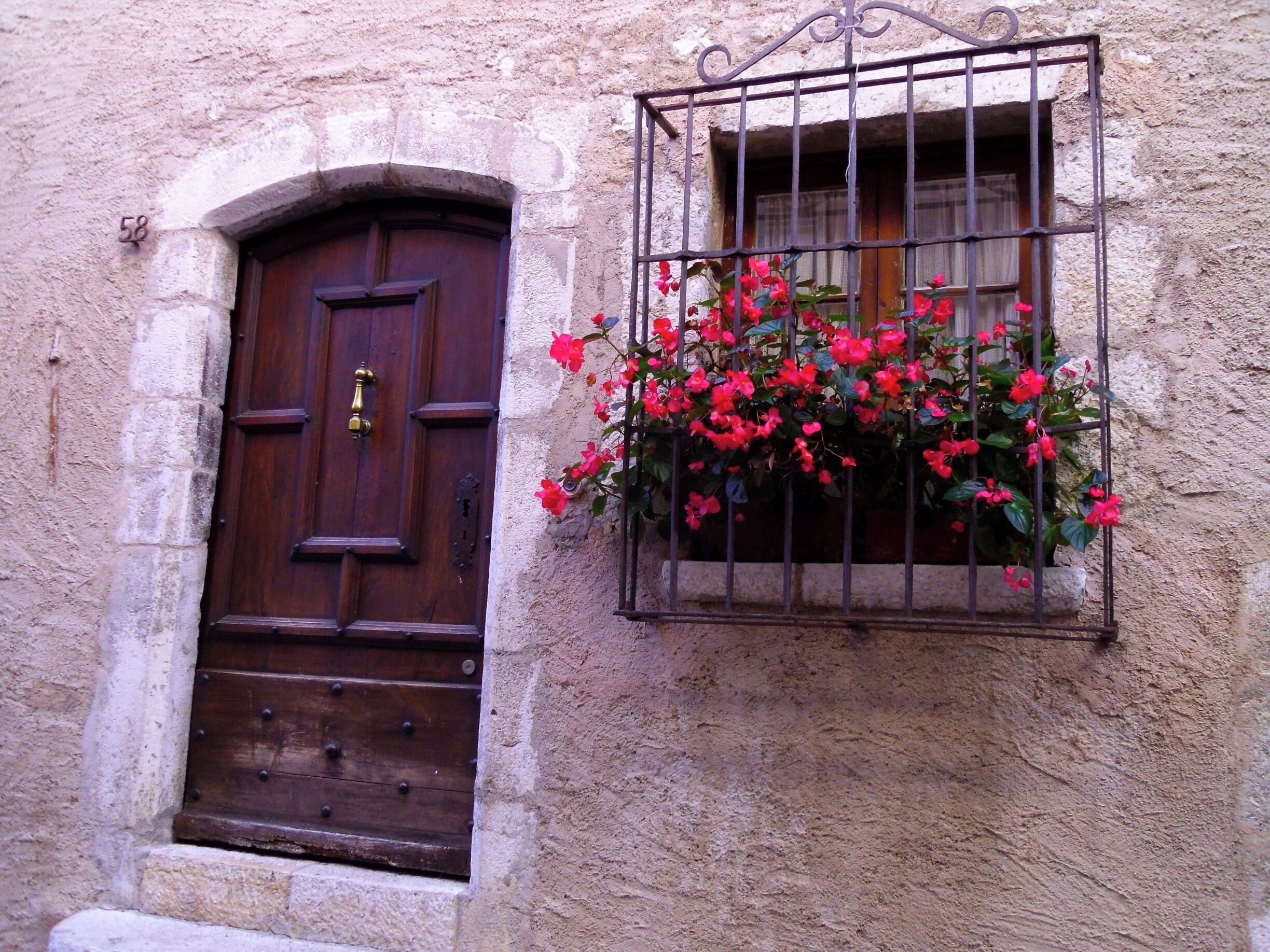 It was a beautiful walk through the tiny. streets