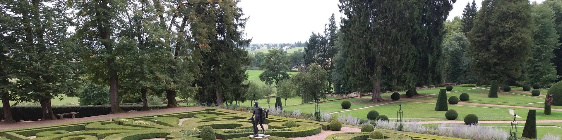 Jardin de buis cÎté sud.