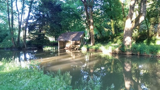 Un ancien lavoir, sur la Cisse, Ă Chambon-sur-Cisse.
