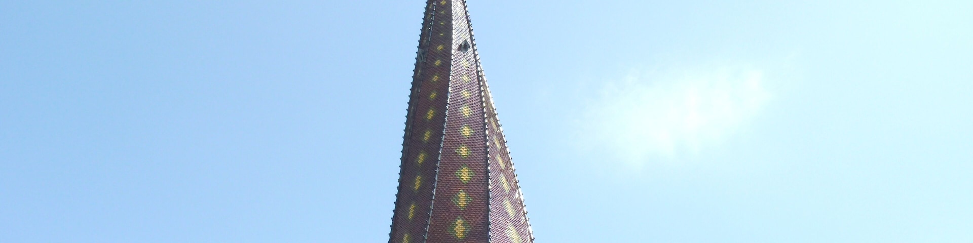 Church of Mervans, twisted steeple (SaĂŽne-et-Loire, Burgundy, France).